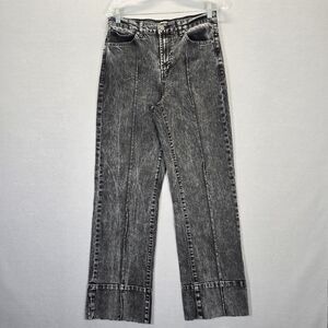 Habitual Jeans Women 6/28 Blue Acid Wash Wide Leg High Rise Denim Baggy Skater